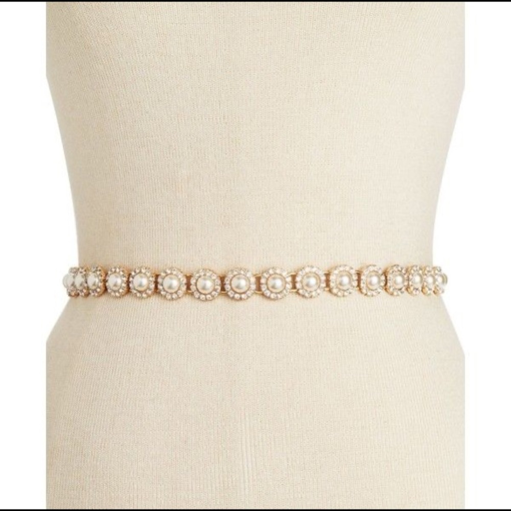 Kate Spade pearl and stone wedding belt